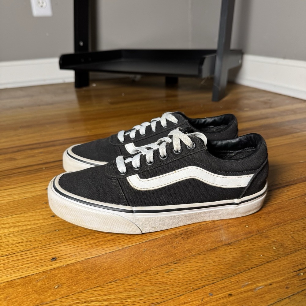 Vans Ward Low Black White Sneakers 751505 Womens Size 6